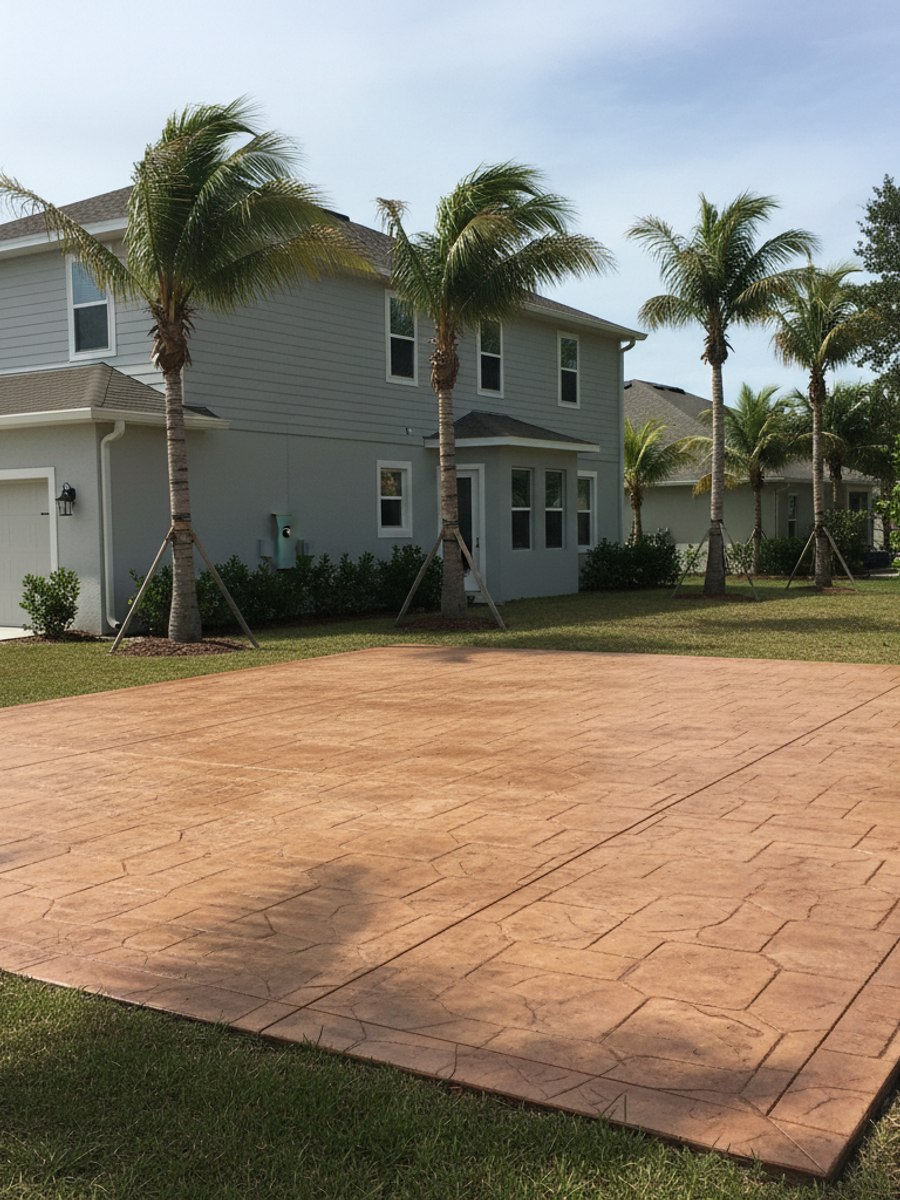 Concrete Driveways completed by New Look Concrete in Deltona, FL