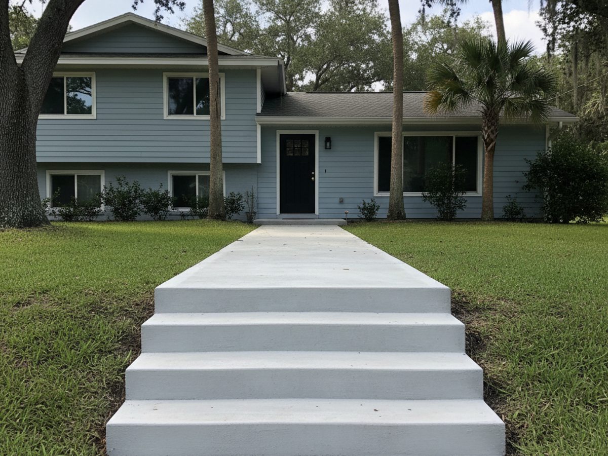 Concrete Pool Decks completed by New Look Concrete in Sanford, FL